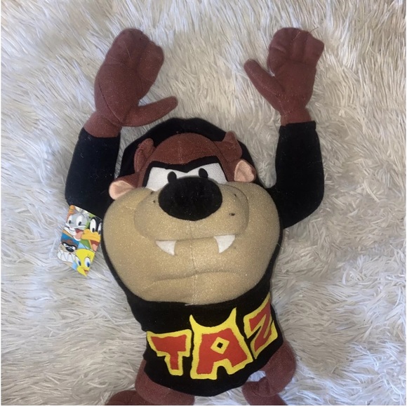 Vintage Nanco TAZ plush toy looney tune Tasmanian devil stuffed animal retro NWT - Picture 5 of 11